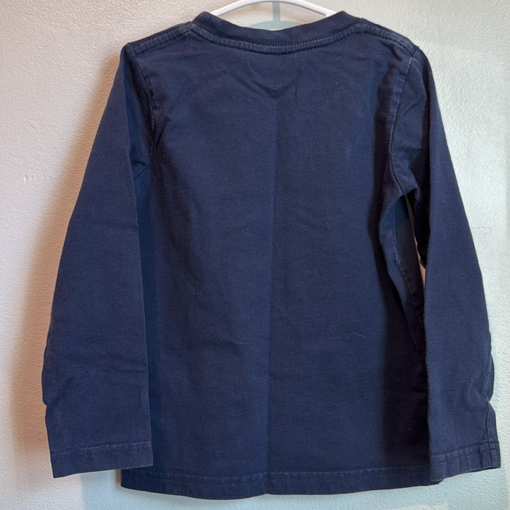 Mini Boden 3 - 4 Years Navy Blue Long Sleeve Pelican Shirt - Picture 5 of 5